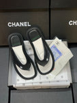 Chnel Leather flip flops Slipper