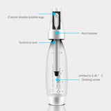 Portable Soda Maker with Handle | DIY Bubble Soda Cream Dispenser | Home Carbonated Drink Maker (Includes Extra 10 Capsules) - Saadstore