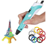 3D Pen Professional with Free 50 Meters Colour PLA Filaments | 1.75mm ABS/PLA Filament/Charger Cable and Free Pack - Saadstore