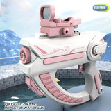 : Water Gun Toy for Kids NIBEMINENT Electric Automatic High Pressure Strong Toys Water Gun, Cool Appearance Large Capacity Fast Firing Speed Long Range(2 COLORS)
