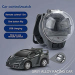 Watch Remote Control Car Toy, 2023 Mini Cartoon RC Car Analog Watch, 2.4G Long Distance Infrared Remote Control Sensing Model Car Toys, Racing Car Watch - Saadstore