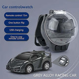 Watch Remote Control Car Toy, 2023 Mini Cartoon RC Car Analog Watch, 2.4G Long Distance Infrared Remote Control Sensing Model Car Toys, Racing Car Watch - Saadstore