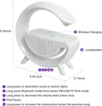 Wireless Charger Atmosphere Lamp - A Multi-functional Marvel of LED Bluetooth Speaker, Desk Lamp, and RGB Night Light in UAE - Saadstore