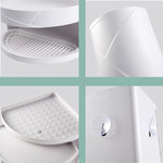 360 Rotating Corner Shelves, Storage Cabinet, White Multi Layer Storage Rack Organizer for Bathroom Countertop Bathtub Toilet Table