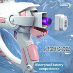 : Water Gun Toy for Kids NIBEMINENT Electric Automatic High Pressure Strong Toys Water Gun, Cool Appearance Large Capacity Fast Firing Speed Long Range(2 COLORS)