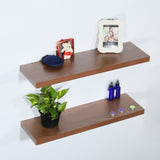 Wall Shelf Brown - Space-Saving Storage Without Stand