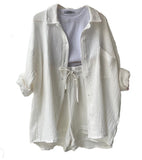 COTTON SUIT WOMEN WITH SHORTS - Saadstore