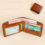 Men's RFID Genuine Leather Durable Vintage Wallet - Saadstore