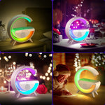 Wireless Charger Atmosphere Lamp - A Multi-functional Marvel of LED Bluetooth Speaker, Desk Lamp, and RGB Night Light in UAE - Saadstore