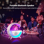 Wireless Charger Atmosphere Lamp - A Multi-functional Marvel of LED Bluetooth Speaker, Desk Lamp, and RGB Night Light in UAE - Saadstore