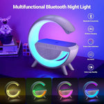 Wireless Charger Atmosphere Lamp - A Multi-functional Marvel of LED Bluetooth Speaker, Desk Lamp, and RGB Night Light in UAE - Saadstore