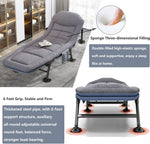 Portable Outdoor Bedchair with Side Pocket - Saadstore