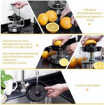 Citrus Juicer Extractor, Compact Juicer for Healthy Juice, Oranges, Lemons, Limes, Grapefruit with Easy Pour Spout, Large Capacity 0.7L Easy-Clean