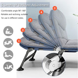 Portable Outdoor Bedchair with Side Pocket - Saadstore