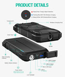 Solar Power Bank Waterproof Battery Pack