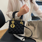 Lambskin Cannage Mini Lady Black Bag
