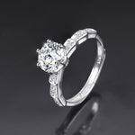 Cubic Zirconia Embellishment Silver Ring