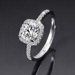 Cubic Zirconia Embellishment Silver Ring