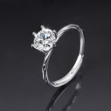 Cubic Zirconia Embellishment Silver Ring