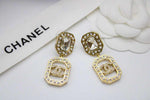 chanel diamond earrings