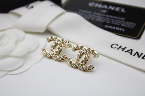 CH - CC Logo Crystal Earrings