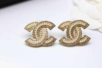 CH - CC Logo Crystal Earrings