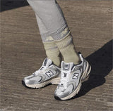 New Balance Ivory Mesh Low-top Running Sneakers