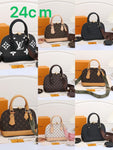 LV Alma Damier Canvas Leather Bag