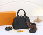 LV Alma Damier Canvas Leather Bag