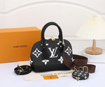 LV Alma Damier Canvas Leather Bag
