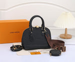 LV Alma Damier Canvas Leather Bag
