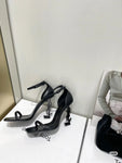 Patent Leather Opyum Ankle Strap Heels By YSL