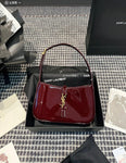 Le5a7 YSL Kelly Shiny Leather Bag