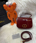 CD Montaigne Avenue Top Handle Shiny Bag