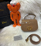 CD Montaigne Avenue Top Handle Shiny Bag