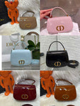 CD Montaigne Avenue Top Handle Shiny Bag