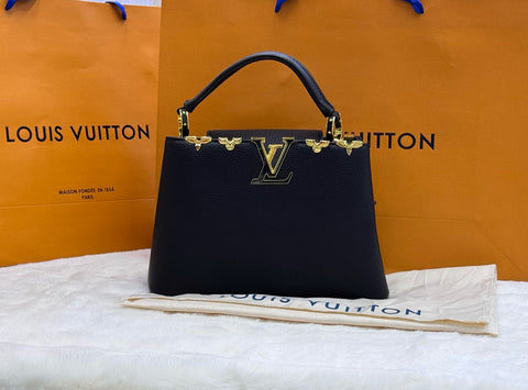 LV Capucines Top Handle Leather Bag 25cm