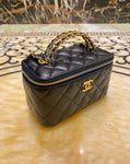 CH Leather CC Vanity Case Bag With Mirror