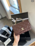 CH Top Handle Matelasse Chain Crossbody Bag