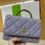 CH Top Handle Matelasse Chain Crossbody Bag