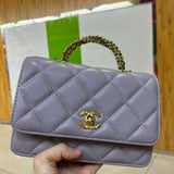 CH Top Handle Matelasse Chain Crossbody Bag