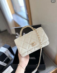 CH Top Handle Matelasse Chain Crossbody Bag