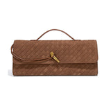 Andiamo Long Clutch Velvet Fabric By Bottega Veneta