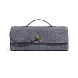 Andiamo Long Clutch Velvet Fabric By Bottega Veneta