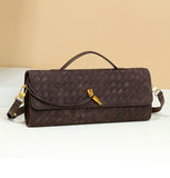 Andiamo Long Clutch Velvet Fabric By Bottega Veneta