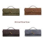 Andiamo Long Clutch Velvet Fabric By Bottega Veneta