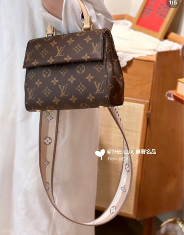 Cluny Mini Top Handle Leather Bag By LV