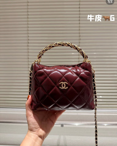 CH Mini Leather Bag With Top Handle
