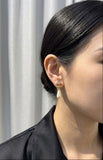 Ch CC Pearl Teardrop Earrings
