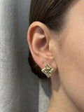 CH CC Logo Gold-Toned Finish Earrings
